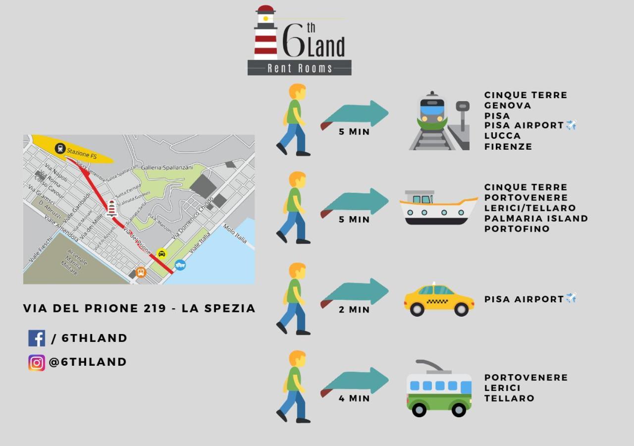 6Th Land - Rent Rooms Affittacamere La Spezia Esterno foto